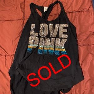 ❗️SOLD ON OTHER SITE❗️PINK glitter tank top